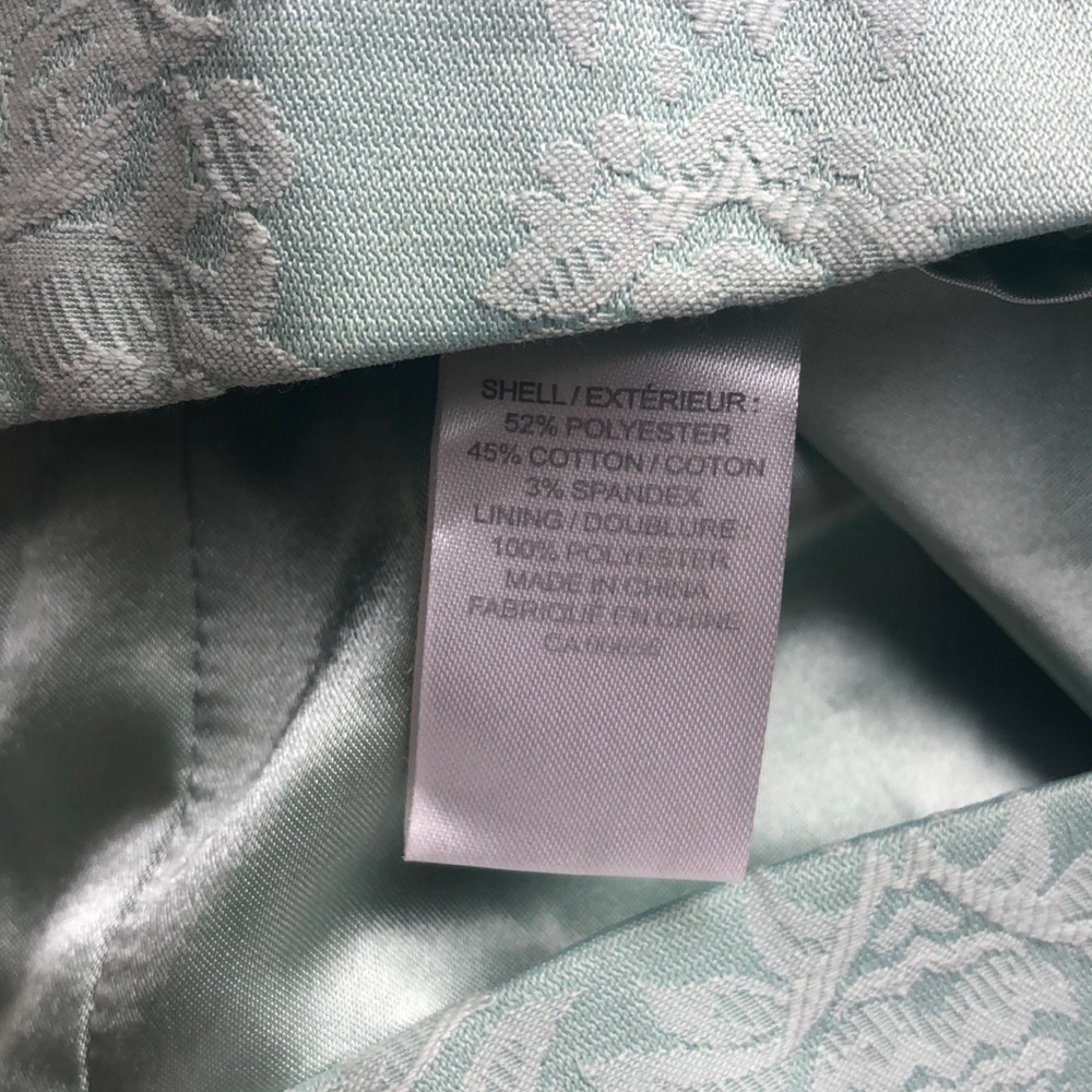 RW&Co Mint Green Jacquard Fit and Flare Dress Size 6 - Picture 15 of 15